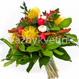 Květina s klobáskami